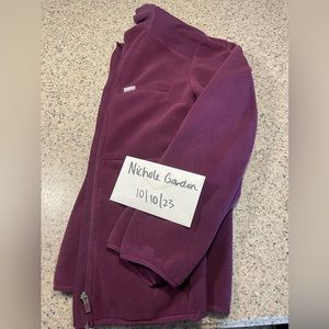 Figs on shift fleece deep purple sz XL